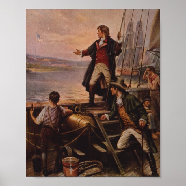 Das Sternenbanner Light Edward Percy Moran Poster (Vorne)