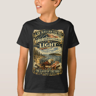 Das Sterngespickte Banner Patriotisches USA 4. Jul T-Shirt