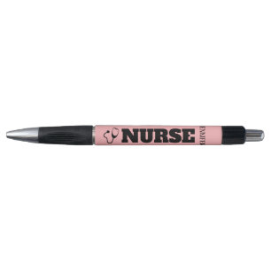 Das Stethoskop-Korallen-Rosa der Krankenschwester Kugelschreiber
