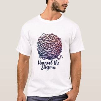 Das Stigma, das Angstbewusstsein-Design enträtseln T-Shirt