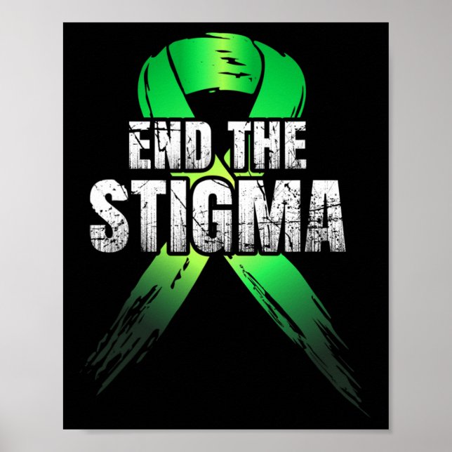 Das Stigma - Grüne Schleife des Bewusstseins für p Poster (Vorne)