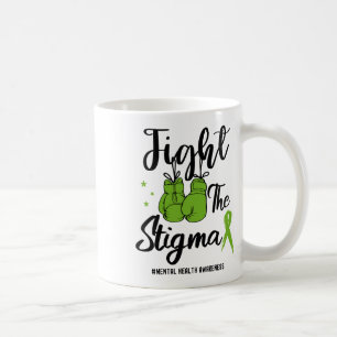 Das Stigma Mental Health Awareness May Green Ribbo Kaffeetasse
