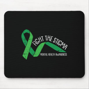 Das Stigma Psychische Gesundheit Bewusstsein Grüne Mousepad