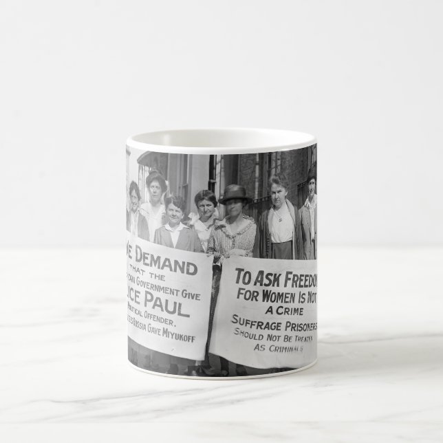Das Stimmrecht-Pfosten der Frauen, 1917 Kaffeetasse (Mittel)