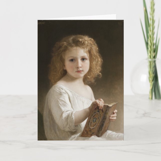 Das Storybook - William Bouguereau Karte (Vorderseite)