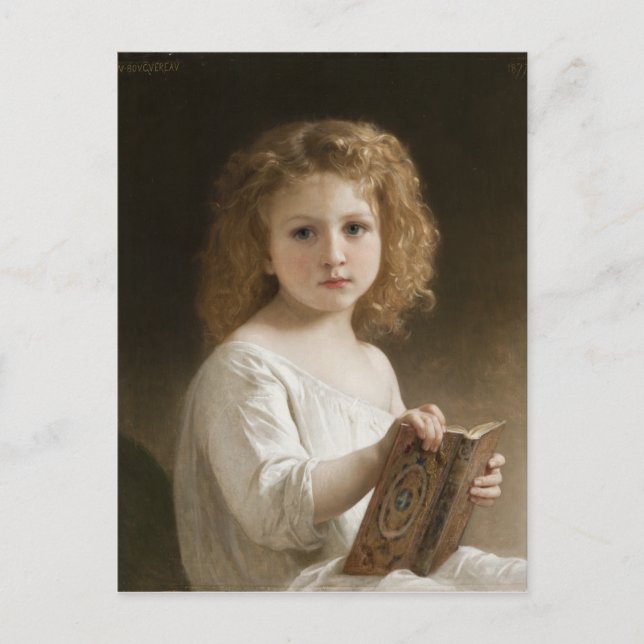 Das Storybook - William Bouguereau Postkarte (Vorderseite)