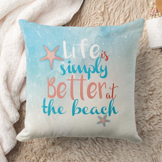Das Strandangebot am Strand ist einfach besser Kissen (Decke)