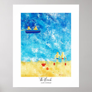 Das Strandgemälde Poster