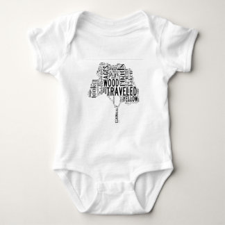 Das Straßen-nicht genommene Wort-Kunst-Shirt Baby Strampler