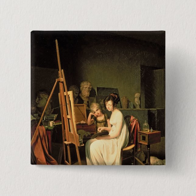 Das Studio des Künstlers Button (Vorderseite)