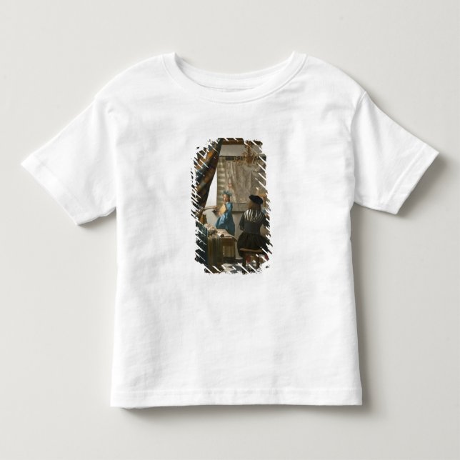 Das Studio des Künstlers, c.1665-66 (Öl auf Kleinkind T-shirt (Vorderseite)
