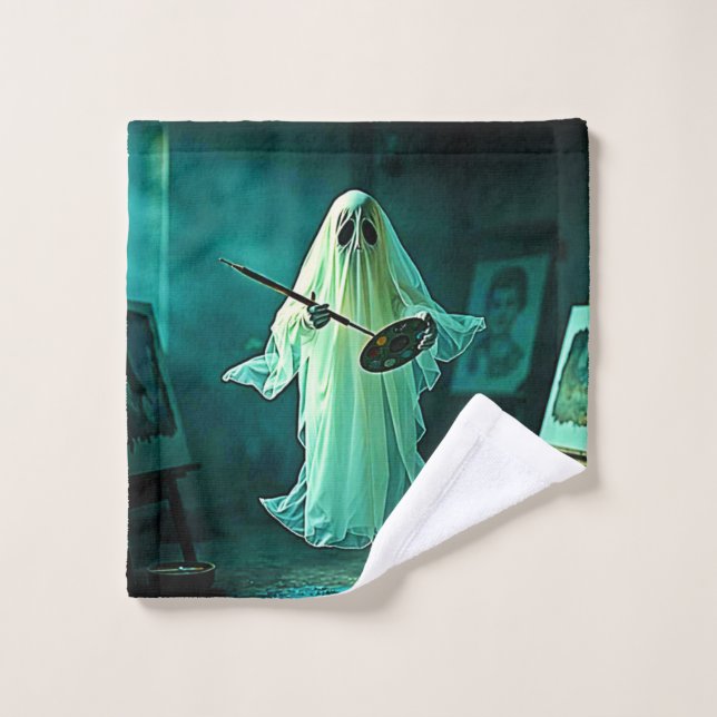 Das Studio-Design von Ghosted Artist Badhandtuch Set (Waschlappen)