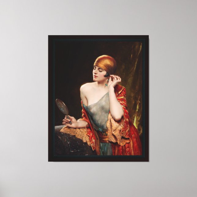 Das Studio Mirror von Albert Henry Collings Leinwanddruck (Vorderseite)