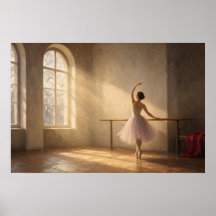 Das Studiofenster-Ballerina-Plakat