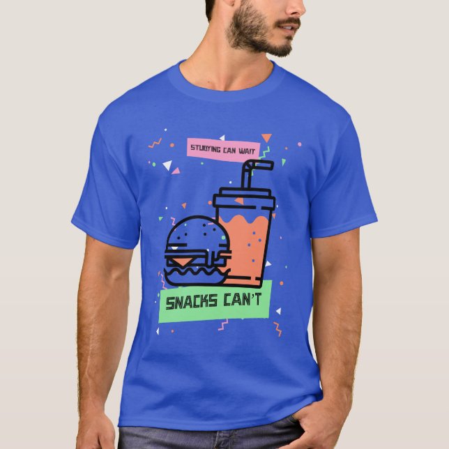Das Studium kann warten Snacks können nicht die Mi T-Shirt (Vorderseite)