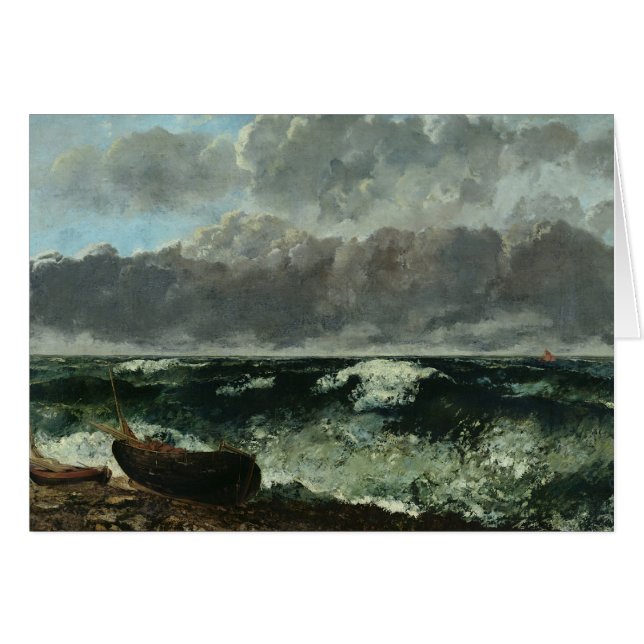 Das stürmische Meer oder, die Welle, 1870 (Vorderseite (Horizontal))