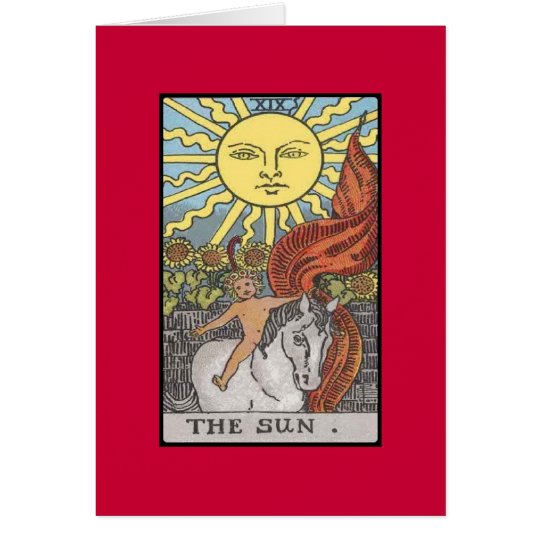 Das sun-Karten-Tarotbild Karte