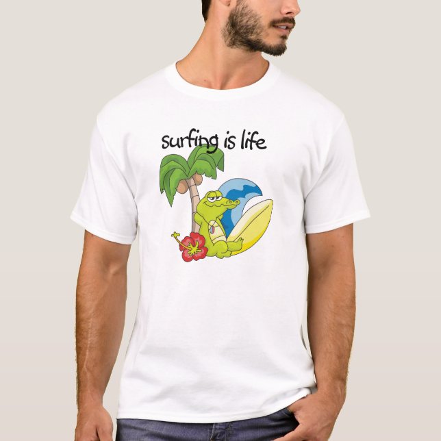 Das Surfen ist Leben T-Shirt (Vorderseite)