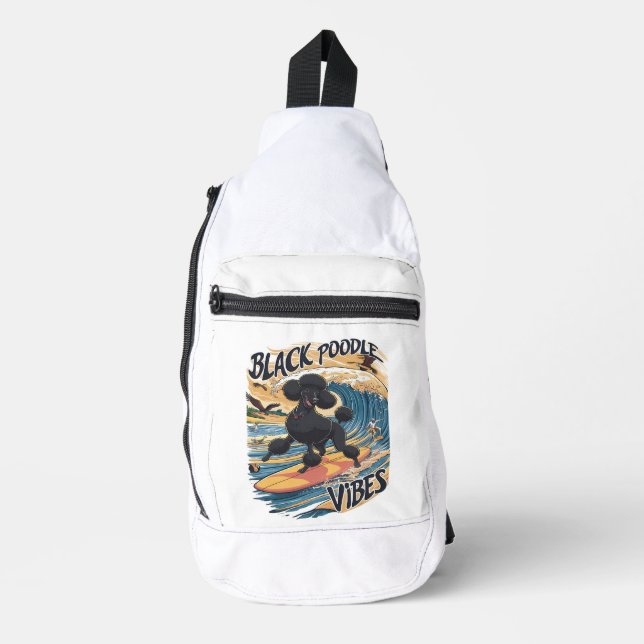 Das Surfpoodle Crossbody Bag (Vorderseite)