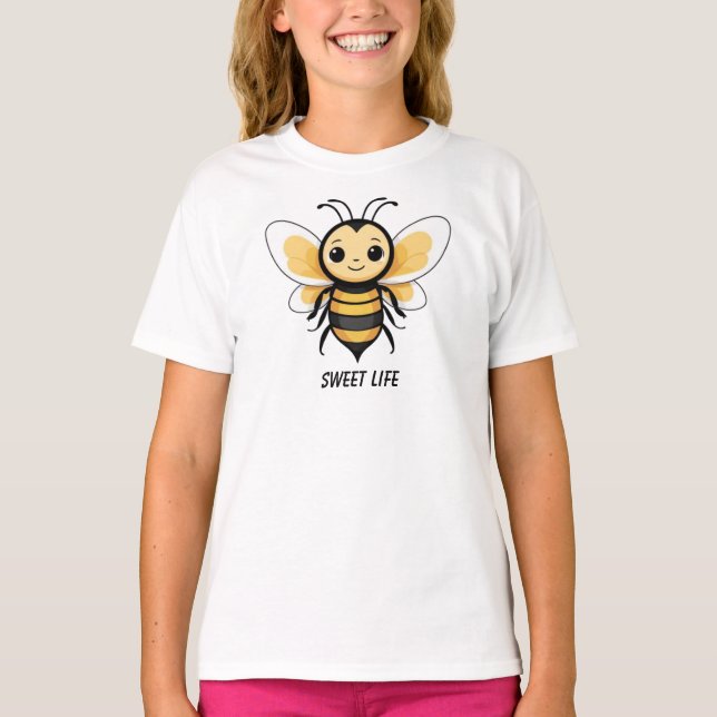 Das süße Leben lustige Zitat einer zaubernden Bien T-Shirt (Vorderseite)