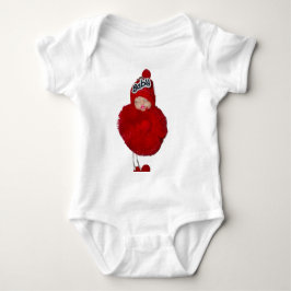 Das süße, weiße Outfit aus weichem, sanftem Stoff. Baby Strampler