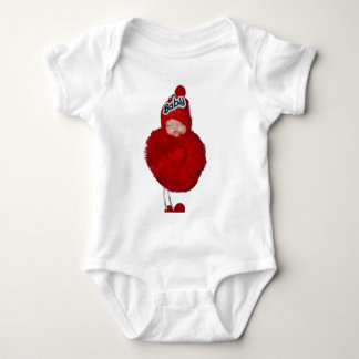 Das süße, weiße Outfit aus weichem, sanftem Stoff. Baby Strampler