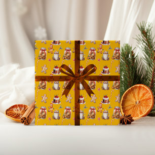 Das süßeste Weihnachtswackelpapier für das Weihnac Geschenkpapier