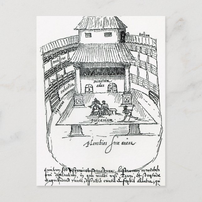 Das Swan Theater, Southwark Postkarte (Vorderseite)