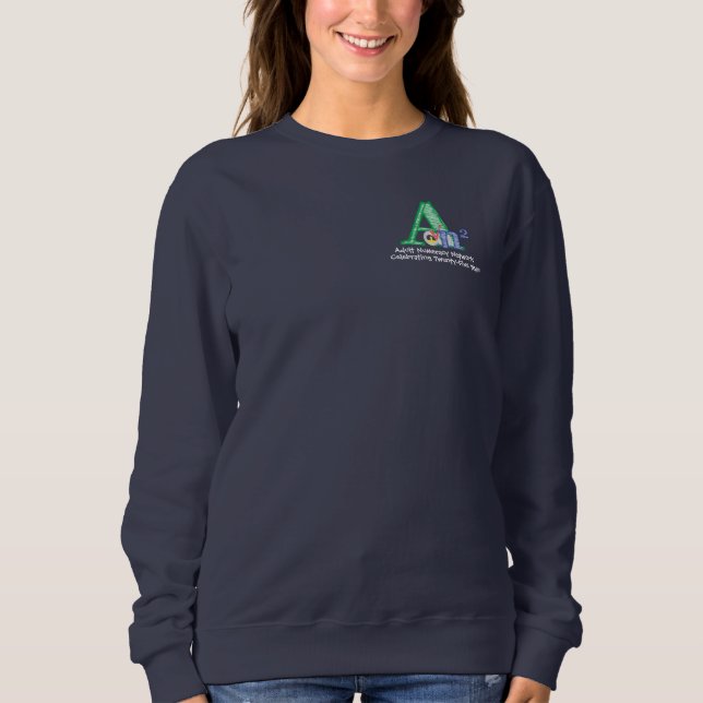 Das Sweatshirt Ankündigungs-Frauen - Marine (Vorderseite)