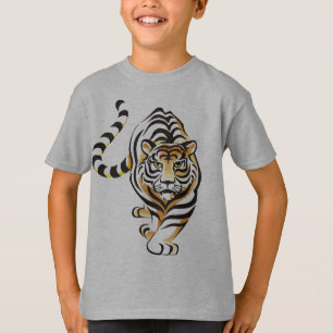 Das Sweatshirt Cartoon-des gehenden Tiger-Kindes T-Shirt