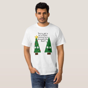 Das Sweatshirt der lustiges Weihnachtsklebrigen T-Shirt