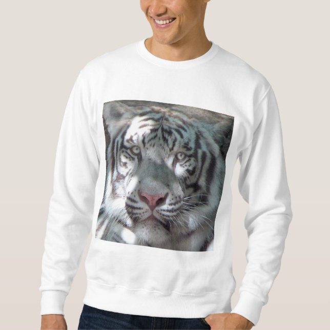 Das Sweatshirt der weißen Tiger-Männer (Vorderseite)