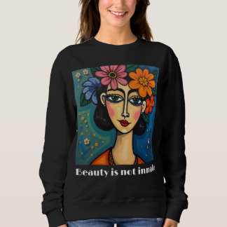 Das Sweatshirt für Frauen mit positiver Botschaft