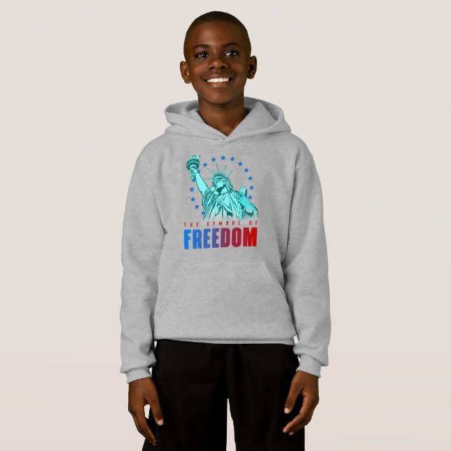 Das Symbol der Freiheit | Kids Pull-over Hoodie (Vorne ganz)