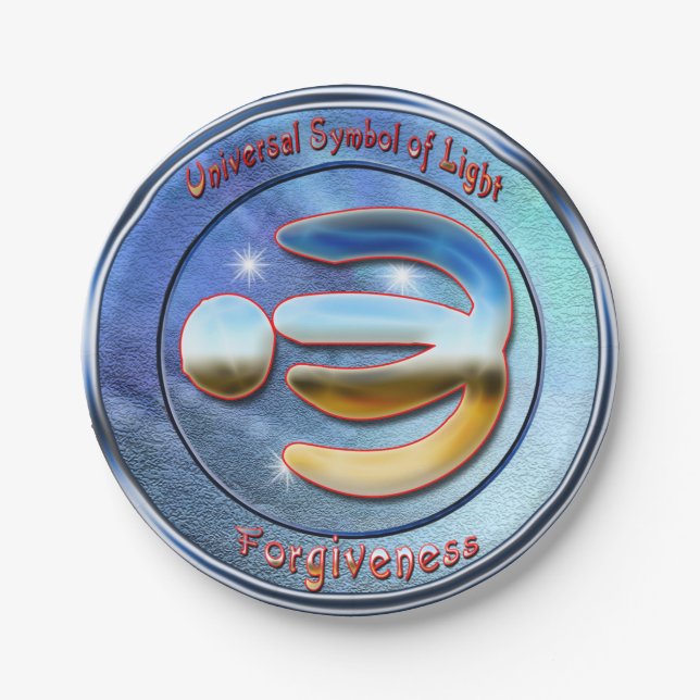 Das Symbol der Vergebung Pappteller (Vorderseite)