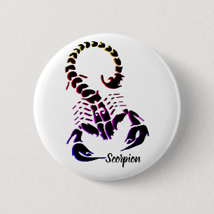Das Symbol des Skorpion zodiac Button