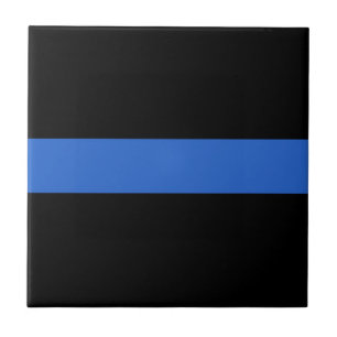 Das Symbol für die Solidarität der Polizei der "bl Fliese