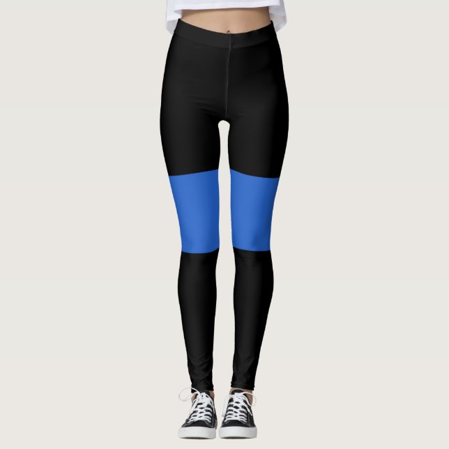 Das Symbol für die Solidarität der Polizei der "bl Leggings (Vorderseite)