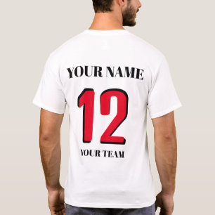 Das Symbol oder die Markierung für die Sportnummer T-Shirt