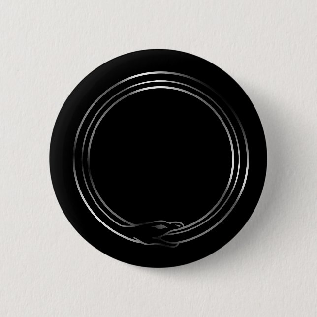 Das Symbol von Ouroboros Schlange Button (Vorderseite)