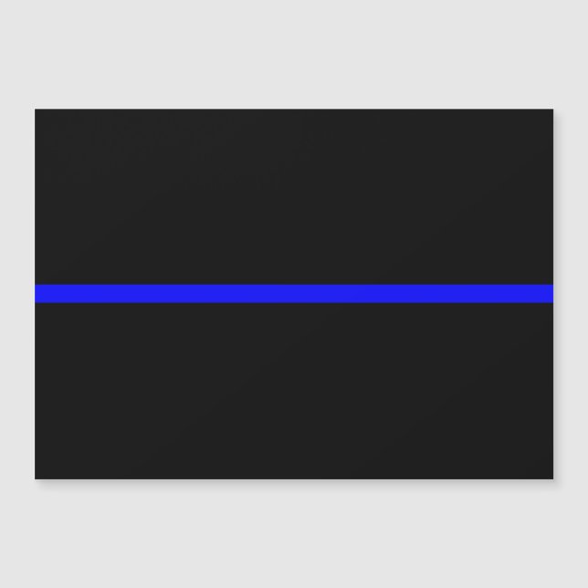 Das symbolische Thin Blue Line-Konzept Magnetkarte (Vorderseite)