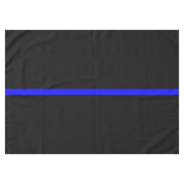 Das Symbolische Thin Blue Line-Konzept Tischdecke (Vorderseite (Horizontal))