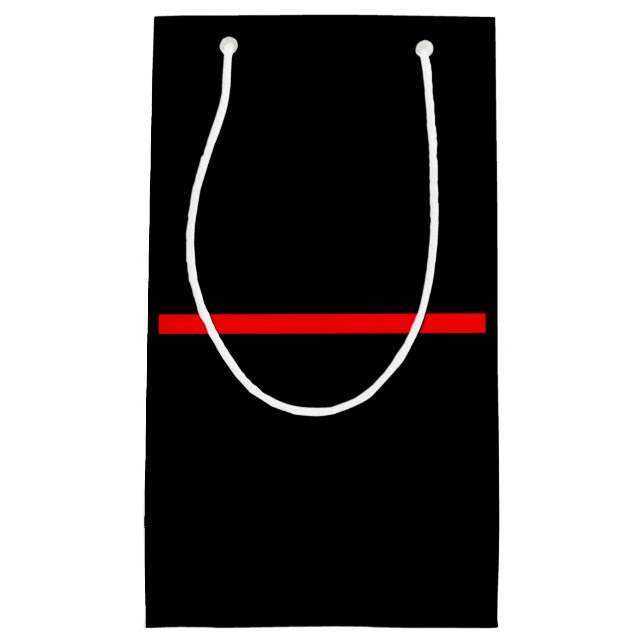 Das symbolische Thin Red Line-Konzept Kleine Geschenktüte (Vorderseite)
