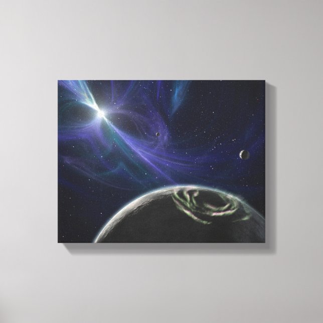 Das System des pulsaren Planeten Leinwanddruck (Vorderseite)