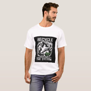 Das System recyceln   Bold Graphic Design   Herren T-Shirt