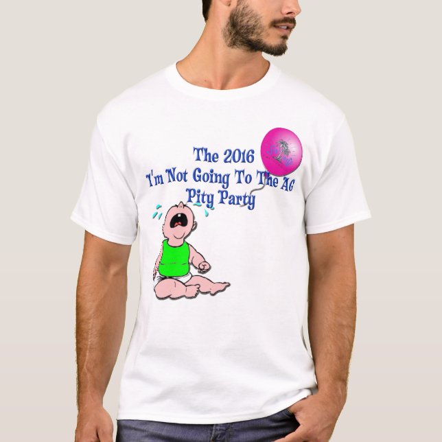 Das T-Shirt 2016 Mitleid-Party-Männer, blaue (Vorderseite)