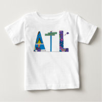 Das T-Shirt | ATLANTA, GA (ATL) des Babys