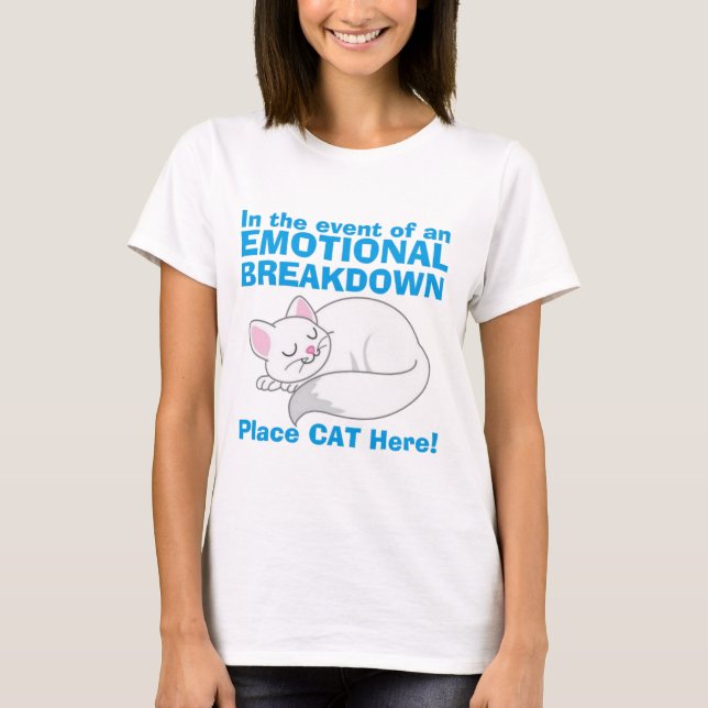 Das T-Shirt "Cat" für die emotionale Aufschlüsselu (Vorderseite)