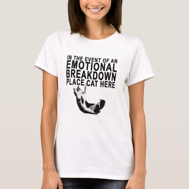 Das T-Shirt "Cat" für die emotionale Aufschlüsselu (Vorderseite)