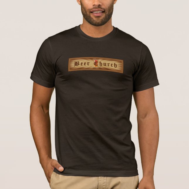 Das T-Shirt der Bier-Kirchen-Männer (Vorderseite)